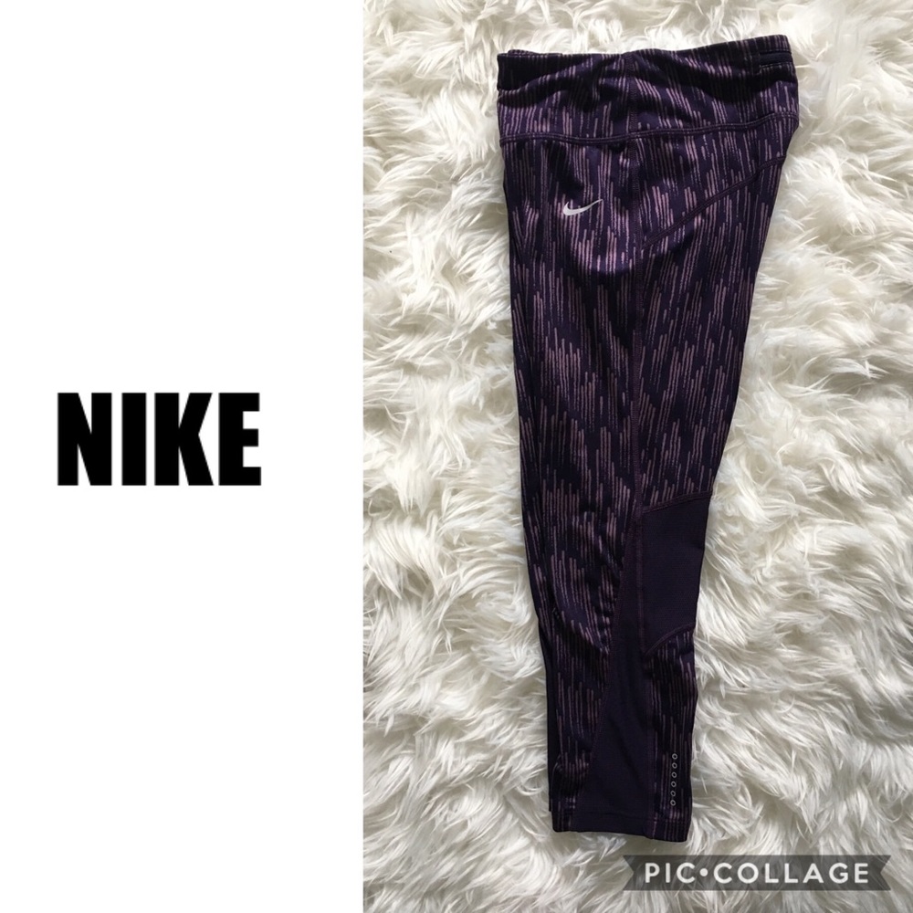 LIKE NEW NIKE Purple Dri Fit Running Capris SML
